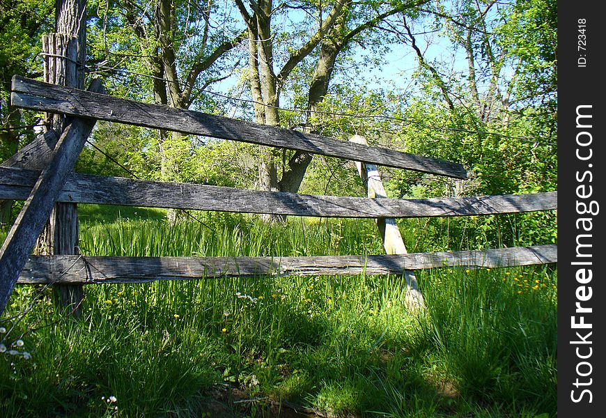 Photo of wooden fence in the rural spring countryside of northern Maryland. Photo of wooden fence in the rural spring countryside of northern Maryland.