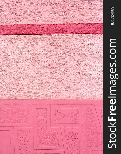 Pink painted wall. Pink painted wall