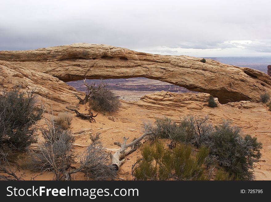 Mesa Arch, Island in the Sky District, Canyonlands National Park, overlooking the Colorado River Valley. Mesa Arch, Island in the Sky District, Canyonlands National Park, overlooking the Colorado River Valley