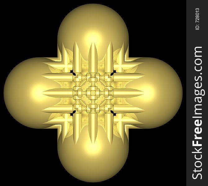 Spheres joined for golden bars, abstract. Spheres joined for golden bars, abstract
