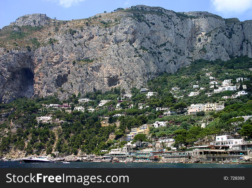 The village of Anacapri on the island of Capri