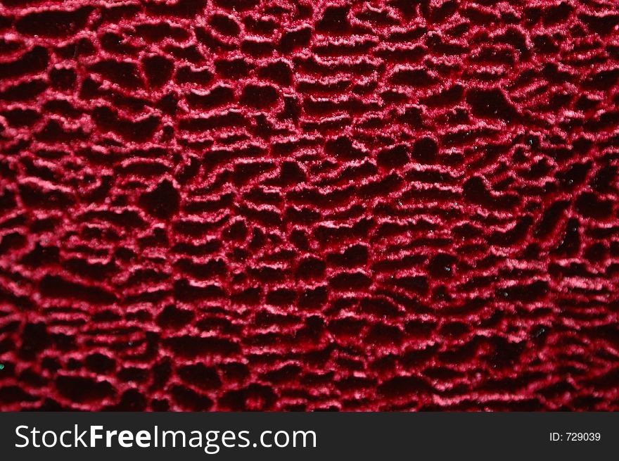 Red velvet patterned material. Red velvet patterned material.