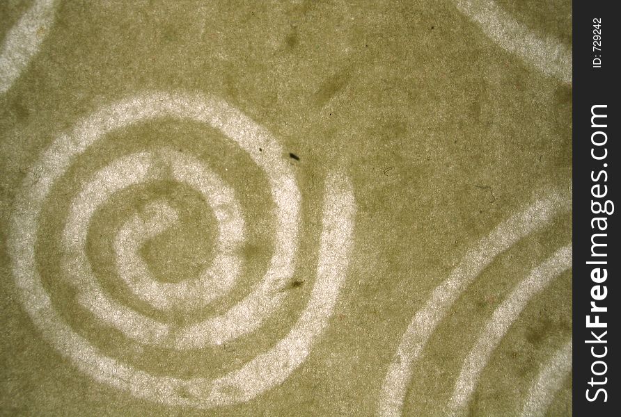 Handmade paper with spirals