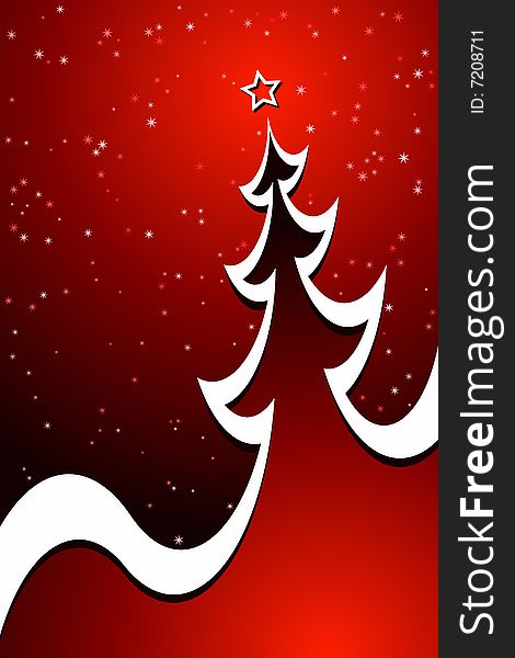 Vector illustration of Christmas Tree