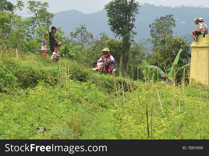 Motorcycle Lunge Nature