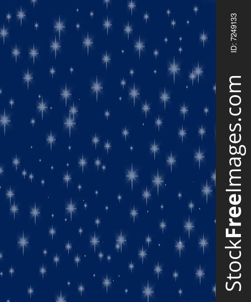 A rich dark blue background featuring glittering stars. A perfect background for any occasion, festive creations etc. A rich dark blue background featuring glittering stars. A perfect background for any occasion, festive creations etc