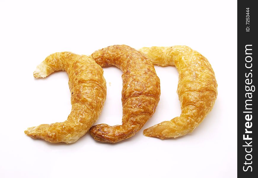 Croissant isolated on a white background