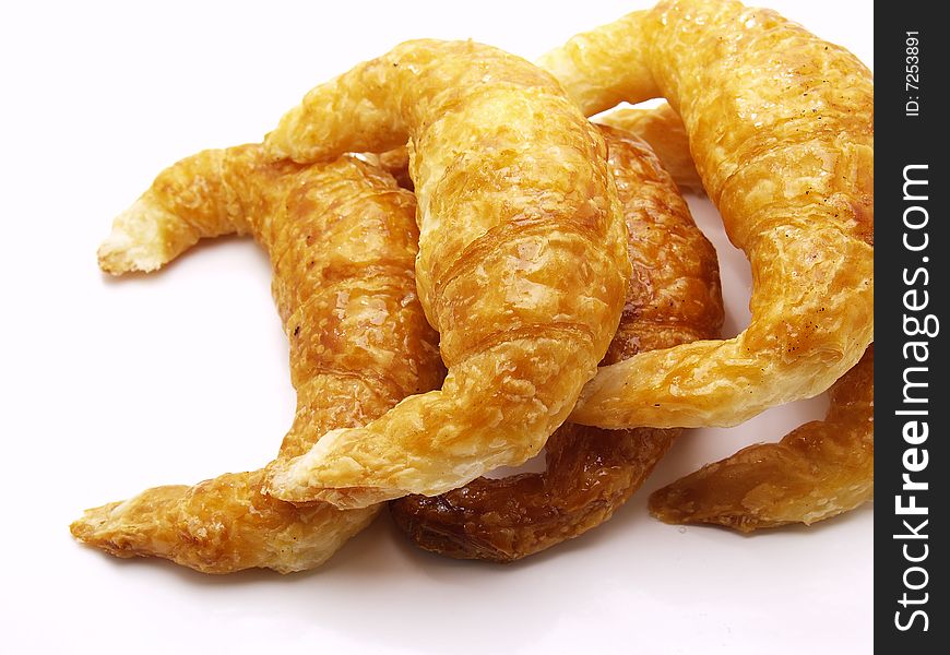 Croissant isolated on a white background