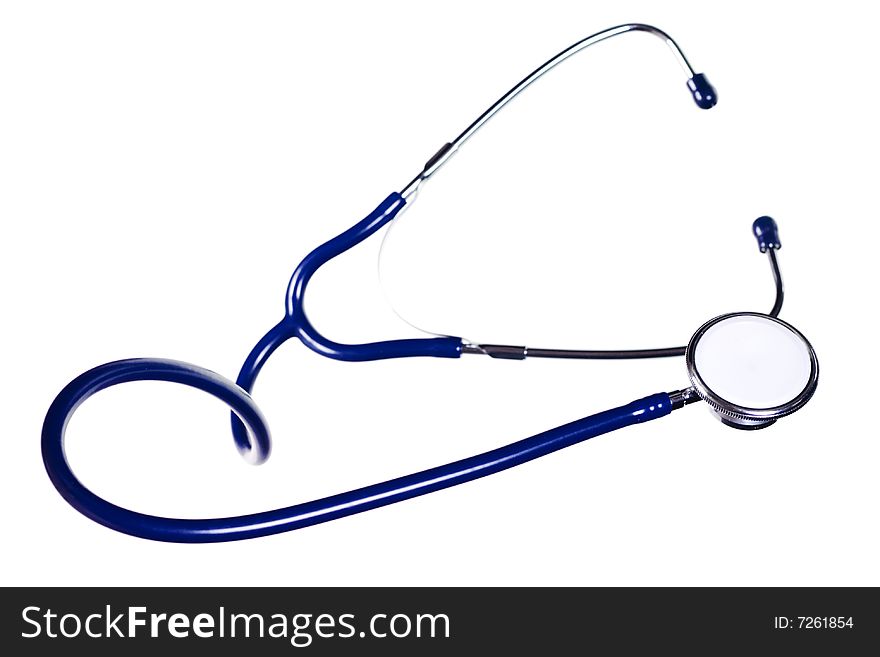 Stethoscope isolated on white background.