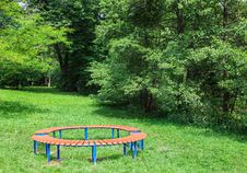 Two Benches In The Park Royalty Free Stock Photo Two Benches In The Park Royalty Free Stock Photo