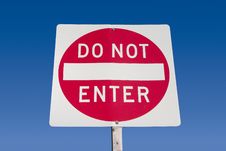 Do Not Enter Sign Royalty Free Stock Photos Do Not Enter Sign Royalty Free Stock Photos
