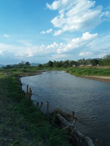 The River. Pai, Thailand Royalty Free Stock Image