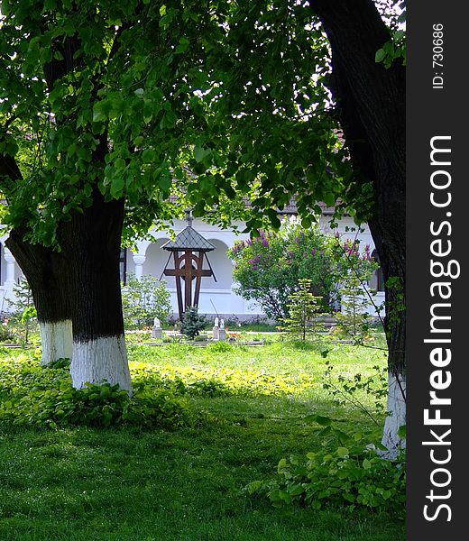 Cross At A Monastery