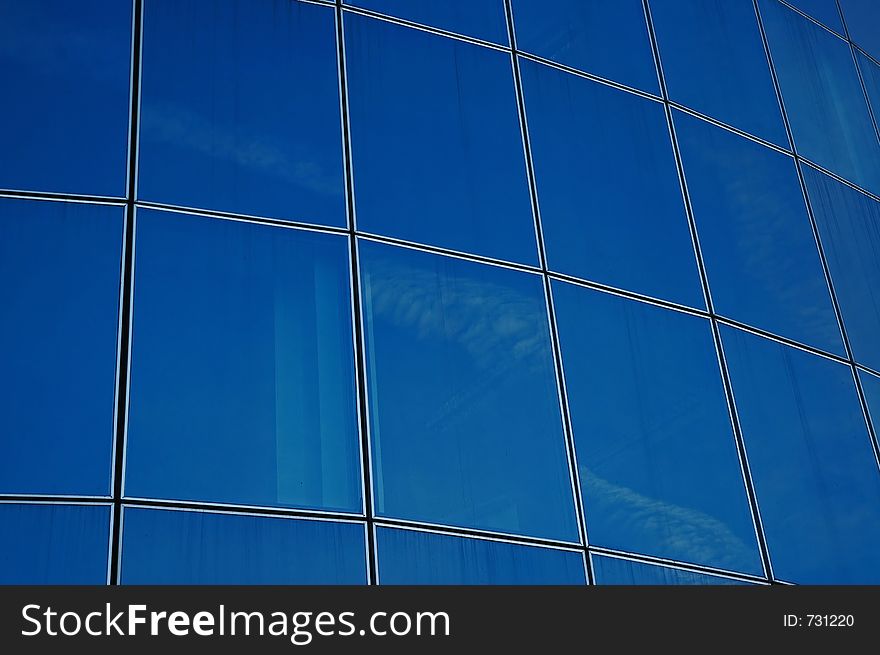 Front panels of a business building. Front panels of a business building