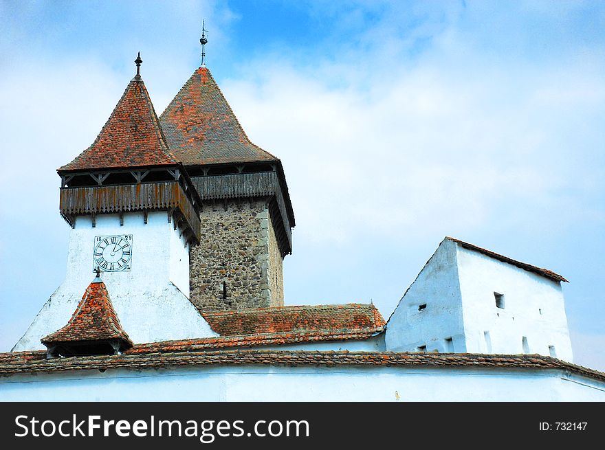 Fortified church of Homorod in Transylvania.