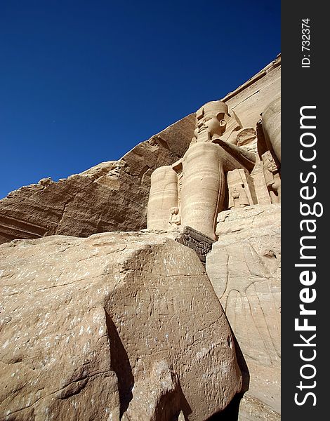 Egypt: Abu simbel in the morning. Egypt: Abu simbel in the morning