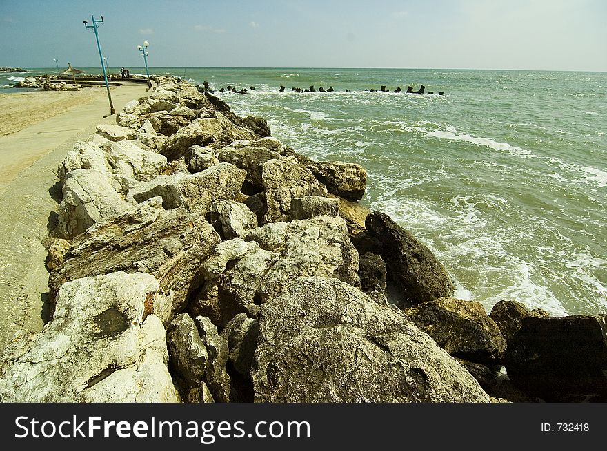 Beautiful afternoon at the Romanian Black Sea