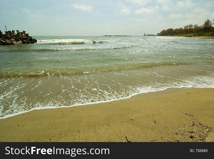 Beautiful afternoon at the Romanian Black Sea