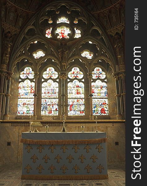 The Alter of St Mary's Church at Fountains Abbey in Yorkshire. The Alter of St Mary's Church at Fountains Abbey in Yorkshire.