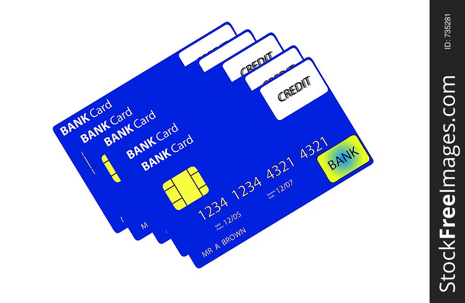 This is a bank credit card. This is a bank credit card.