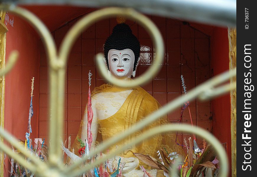 Buddha Through The Gates. Pai, Thailand