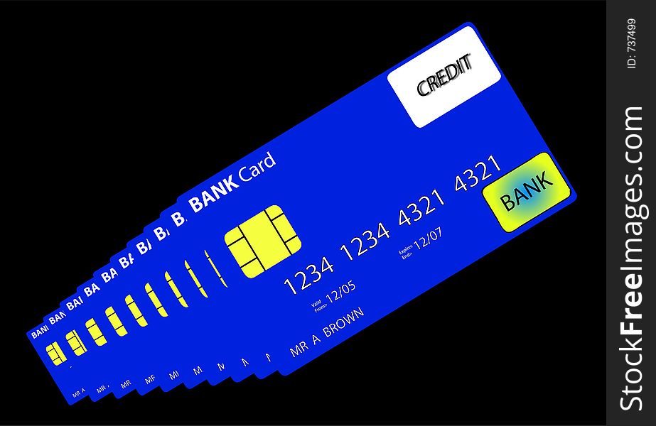 This is a bank credit card. This is a bank credit card.