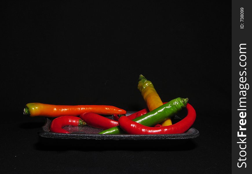 Hot peppers. Hot peppers