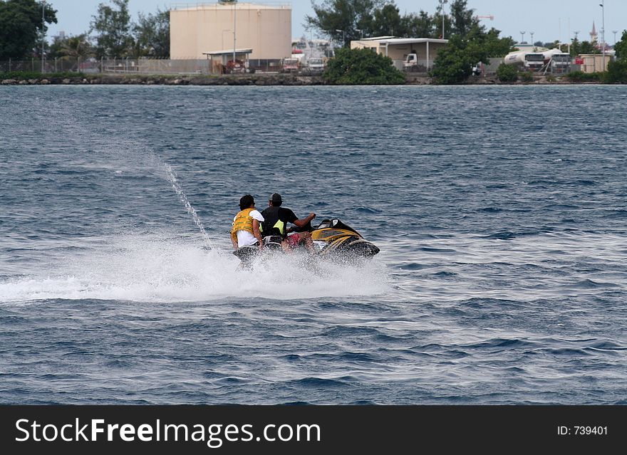 Two on a Jet ski