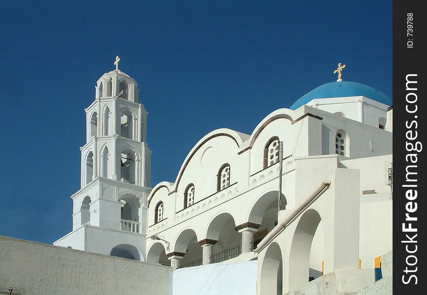 Ortodox church on Pirgos. Ortodox church on Pirgos
