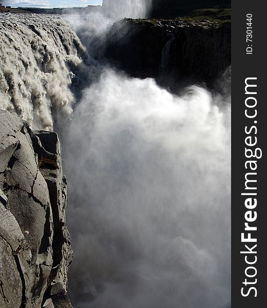 The most powerful Waterfall in Europe (Iceland). The most powerful Waterfall in Europe (Iceland)