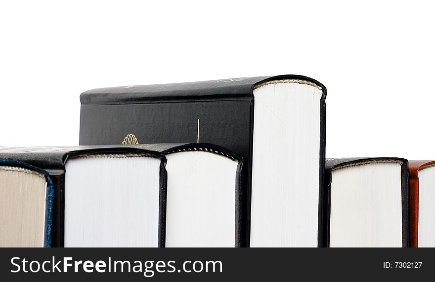 Some books isolated on white
