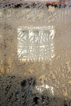 Frosted Window Royalty Free Stock Photo