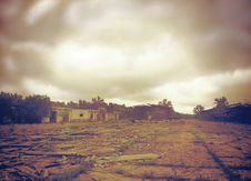 Stormy  Time With Colorful Clouds Before The Rain Royalty Free Stock Images