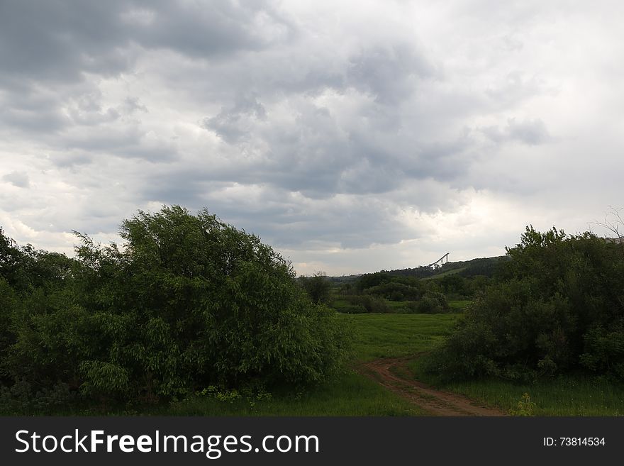 The sky and clouds