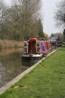 Decorated Canal Boat Royalty Free Stock Image Decorated Canal Boat Royalty Free Stock Image