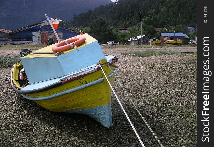 Fishing Boat on Beach