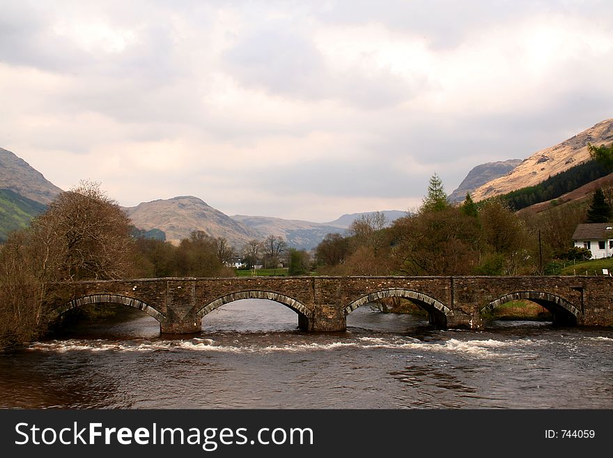 A scene in the West Highlands of Scotland. A scene in the West Highlands of Scotland