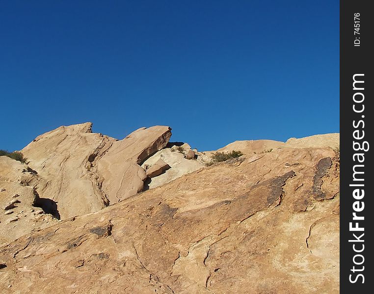 View of Vasquez Rocks formation in California