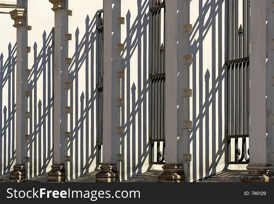 Shadow as an architectural ornament. Shadow as an architectural ornament