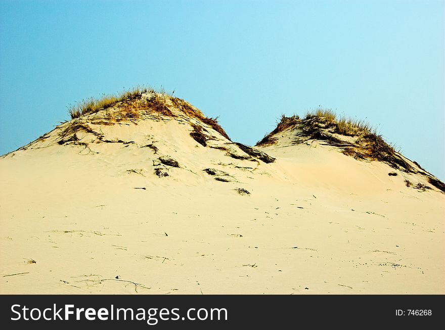 Desert and blue sky