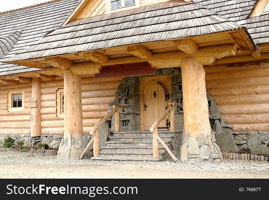 Entrance To The Wooden House