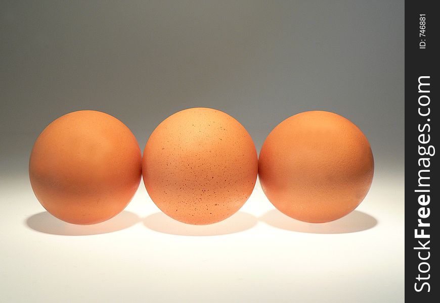 Three eggs