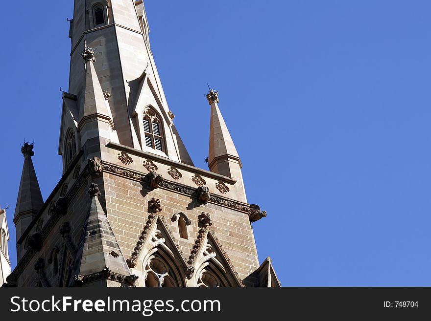 Tower St. Mary's Cathedral, Sydney, Australia - largest Roman Catholic church in Australia (and reputedly the Southern Hemisphere)