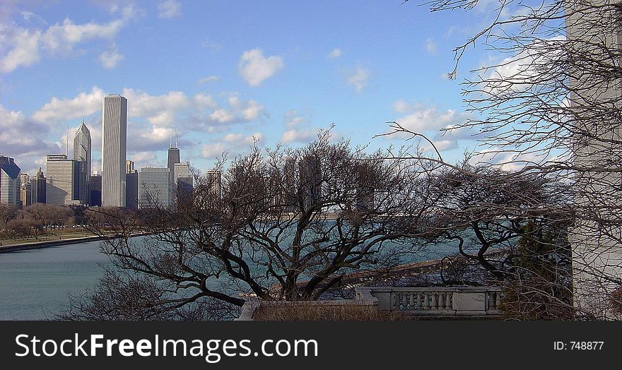 Winter morning in Chicago