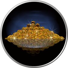 Crystal Spheres In Circle Royalty Free Stock Image