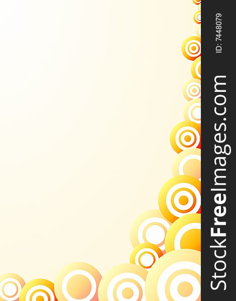 Vector illustration of Abstract Orange