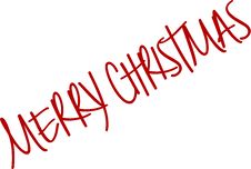 Merry Christmas Writen In English Royalty Free Stock Photography Merry Christmas Writen In English Royalty Free Stock Photography