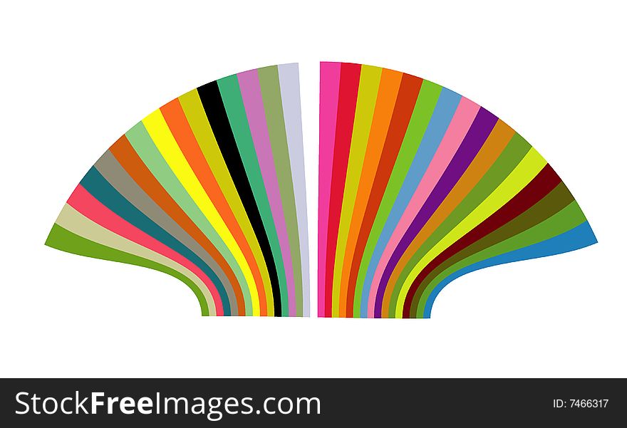 Color arch designed in illustrator. Color arch designed in illustrator
