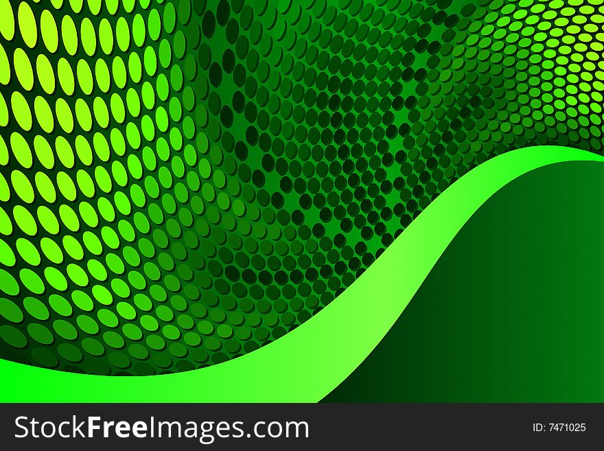 Vector illustration of Abstract Green