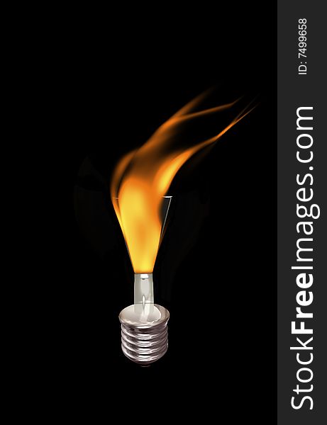 Electric Bulb In Fire